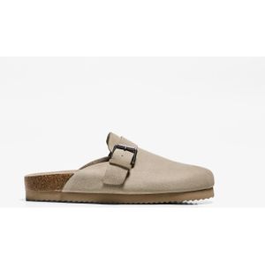 Bershka Clog Met Gesp Heren 43 Taupe