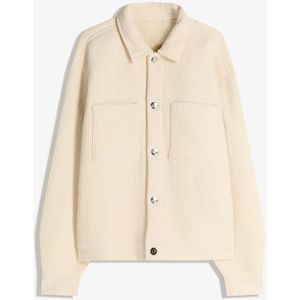 Bershka Boxy Jack Met Synthetisch Teddyeffect Heren Xs Ecru