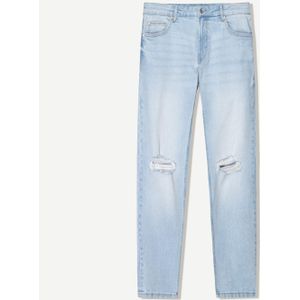 Bershka Skinny Jeans Heren 36 Lichtblauw