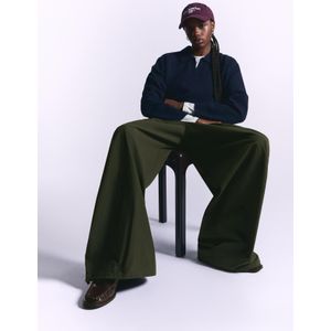 Bershka Technische Balloon Parachute-Broek Dames L Groen