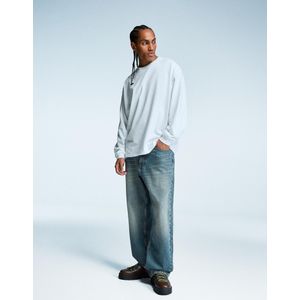 Bershka Baggy Jeans Heren 34 Groen