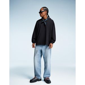 Bershka Baggy Jeans Heren 36 Gewassen Blauw