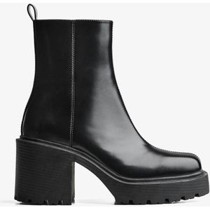 Bershka Enkellaars Met Vierkante Neus Heren 44 Zwart