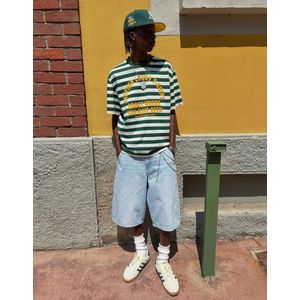 Bershka Denim Skater Bermuda Heren 44 Lichtblauw