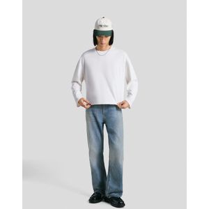 Bershka Straight Flared Jeans Heren 44 Gewassen Blauw