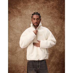 Bershka Teddy Jas Heren M Ecru