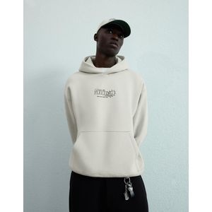 Bershka Hoodie Met Print Heren M Steen