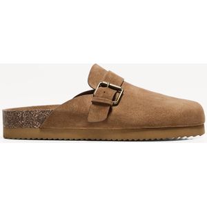 Bershka Clogs Met Gesp En Studs Heren 43 Bruin
