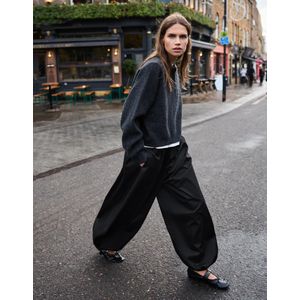 Bershka Bloomer Broek Dames Xs Zwart