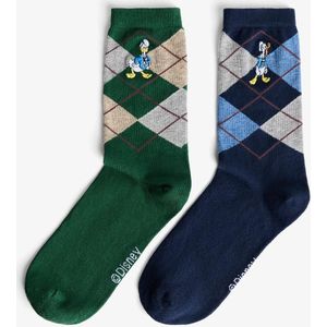 Bershka 2-Pack Donald Duck Sokken Heren M Groen
