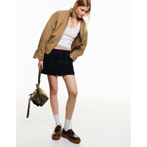 Bershka Utility Minirok Dames 36 Zwart