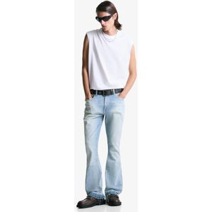 Bershka Comfort Flared Jeans Heren 40 Gewassen Blauw