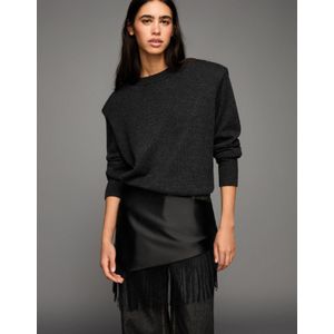 Bershka Pareosjaal Met Franjes Dames Zwart