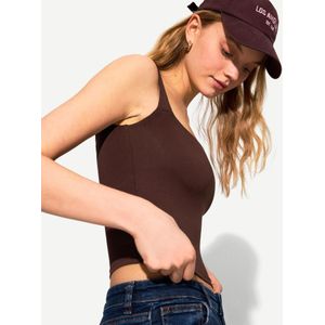Bershka Top Met Bandjes Dames L Bruin