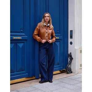 Bershka Leren Jack Dames S Bruin