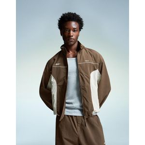 Bershka Technisch Sportjack Heren Xs Bruin