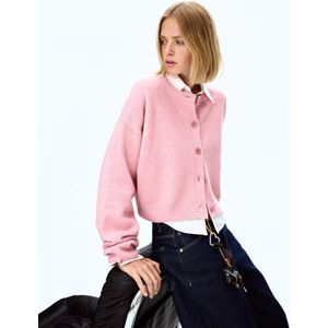 Bershka Soft Touch Vest Met Knopen Dames S Roos