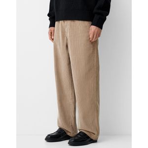 Bershka Corduroy Baggy Broek Heren 36 Kameel