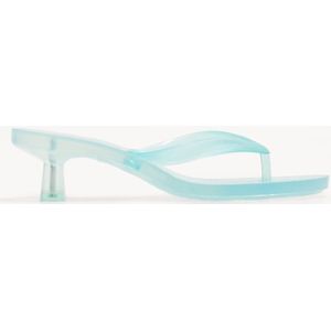 Bershka Jelly Sandalen Met Hak Dames 39 Blauw