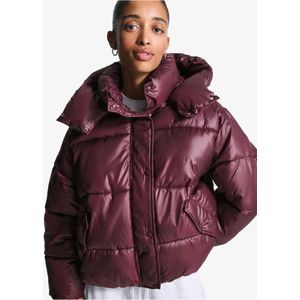 Bershka Gewatteerd Waterdicht En Thermisch Geïsoleerd Jack Dames S Bordeaux