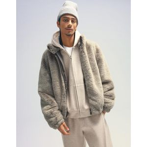 Bershka Jack Van Imitatiebont Heren M Grijs