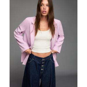 Bershka Blazer Met Bandjes Achter Dames L Roos