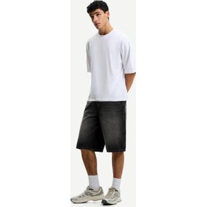 Bershka Denim Skater Bermuda Heren 46 Zwart