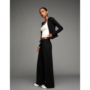 Bershka Capuchonsweater Met Rits Dames S Zwart