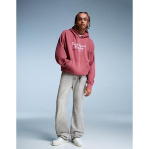 Bershka Straight Flared Jeans Heren 36 Grijs