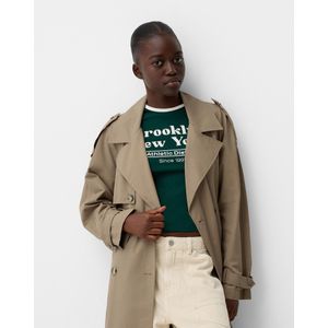 Bershka Oversized Trenchcoat Dames L Nerts