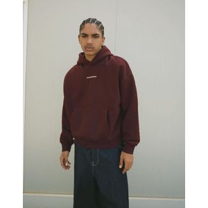 Bershka Boxy Fit Sweater Met Print Heren M Bruin