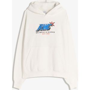 Bershka Hoodie Met Print Heren S Gebroken Wit