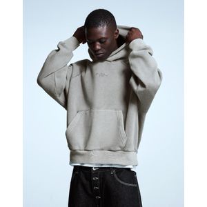 Bershka Boxy Fit Sweater Heren L Grijs