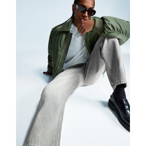 Bershka Toelopende Jeans Heren 32 Grijs