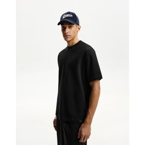 Bershka Sweatstof T-Shirt Met Korte Mouw Heren Xs Zwart