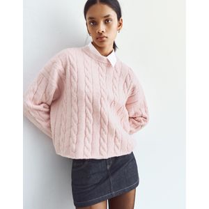 Bershka Kabeltrui Dames L Roos