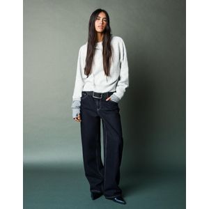 Bershka Baggy Barrel Jeans Dames 42 Marineblau