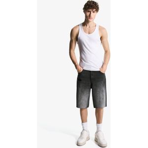 Bershka Super Baggy Bermuda Heren 46 Zwart