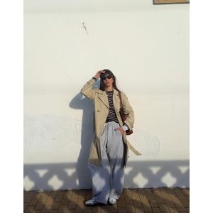 Bershka Trenchcoat Dames S Kameel