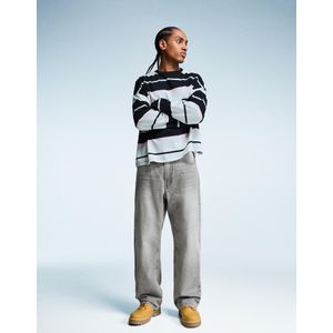 Bershka Baggy Jeans Heren 40 Grijs