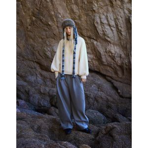 Bershka Trui Met Wijde Mouwen Dames S Ecru