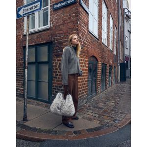 Bershka Vest Met Rits En Capuchon Dames Xs Grijs