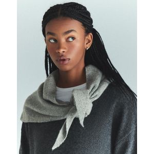 Bershka Tricot Sjaaltje Dames Grijs