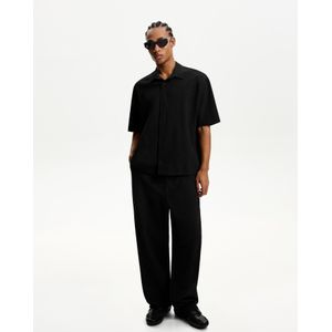 Bershka Geplisseerde Baggy Joggingbroek Met Plooien Heren Xl Zwart