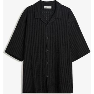 Bershka Rustieke Overhemd Met Korte Mouw Heren Xs Zwart
