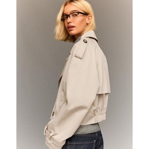 Bershka Korte Trenchcoat Dames Xs Nerts