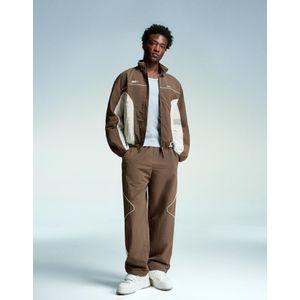 Bershka Super Baggy Technische Broek Heren M Bruin