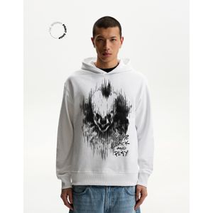 Bershka It-Hoodie Heren M Wit