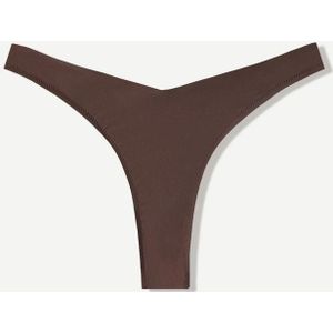 Bershka Basic Tanga Dames M Bruin