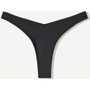 Bershka Basic Tanga Dames L Zwart